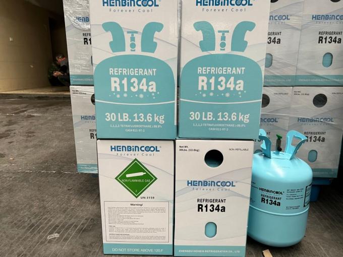 22.7kg 50lbs R134A Refrigerante 99,99% Pureza Embalagem recheada 0