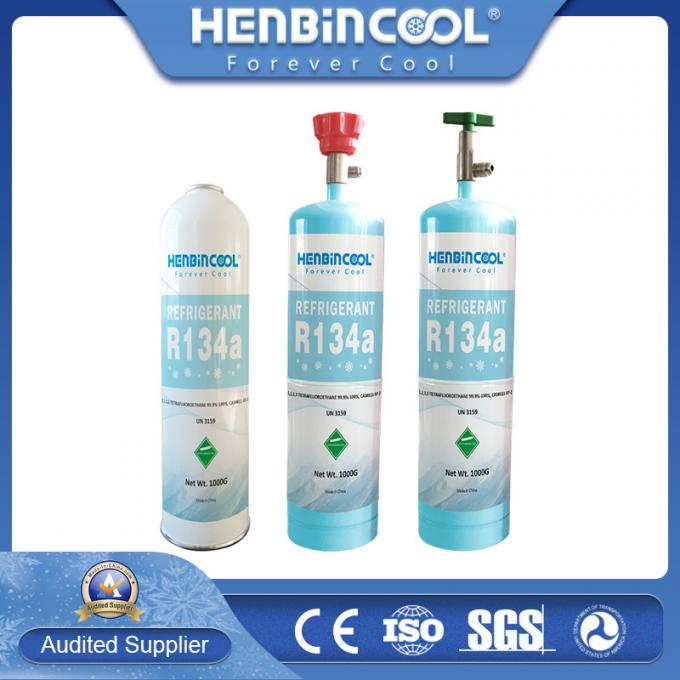 99.90%-99.97% 1000g R134A المبرد للسيارات Ac Refrigerant 0