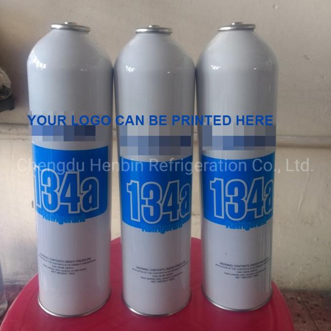 Kh&ocirc;ng m&agrave;u 1kg HFC-R134A chất l&agrave;m m&aacute;t Hai l&aacute;t c&oacute; thể Refrigerant cho xe AC 2