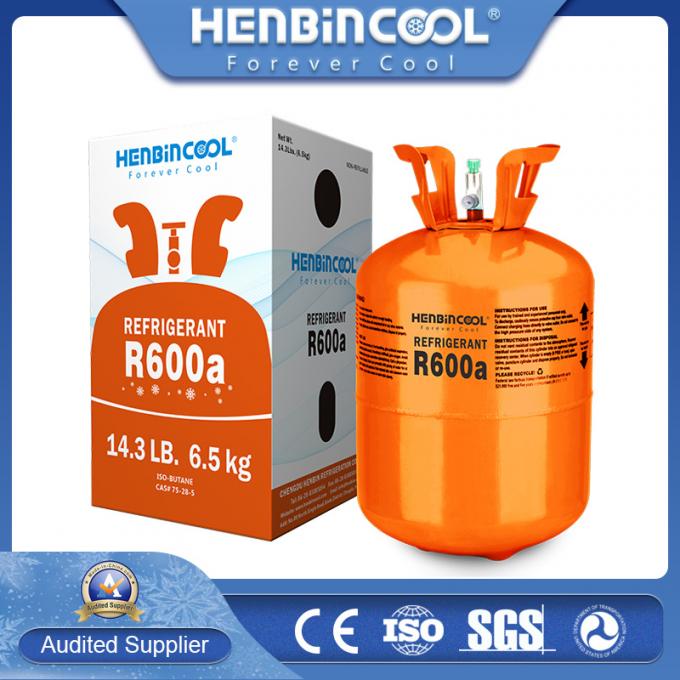 99.99% Isobutane R600A chất l&agrave;m m&aacute;t Kh&ocirc;ng m&ugrave;i 6,5kg R600a Refrigerant 0