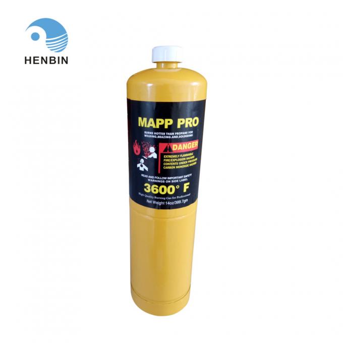14oz MAPP Gas Cylinder 399.7g Map Pro Gas Cylinder Sản lượng nhi&ecirc;n liệu b&agrave;n tay 0