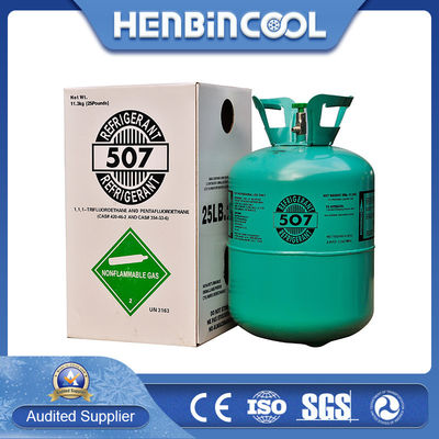 Kualitas 990,9% HFC-R507 PURE Refrigerant Dalam Silinder Baja sekali pakai pabrik