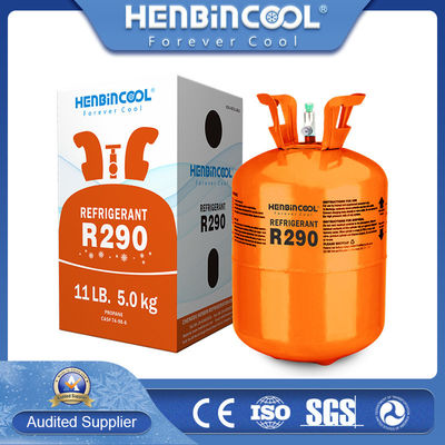 Qualità R290 refrigerante. Rifriggerante al propano di alta purezza, ecologico. Fabbrica