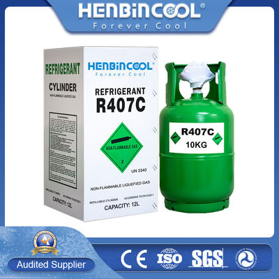Kualitas 11.3kg Air Conditioner Refrigerant 407C Silinder sekali pakai pabrik