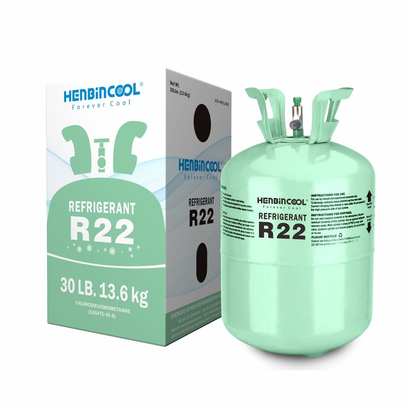 99.99 HCFC 22 Refrigerant 13.6kg 30lb Disposable Steel Cylinder